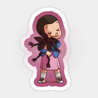 Eleven & Demogorgon Sticker